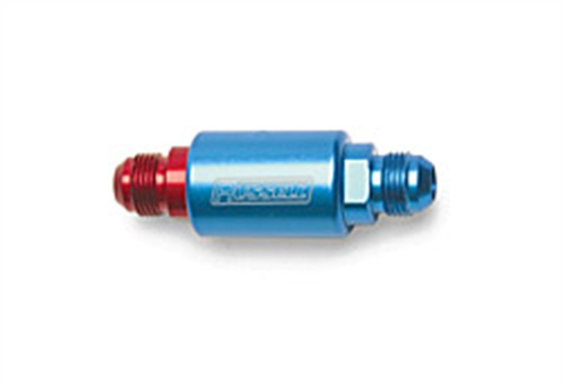 Russell Competition Fuel Filter - 3-1/4", -08 AN - Blue/Red