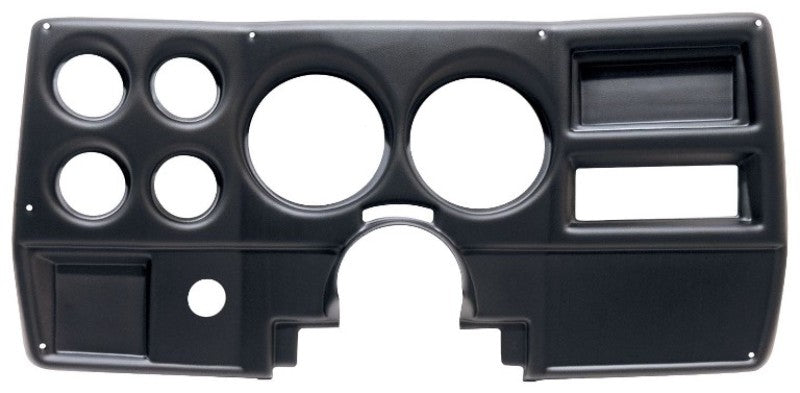 Auto Meter Direct-Fit Dash Panel - Four 2-1/16" Holes - Two 5" Holes - Plastic - Black - No Vents