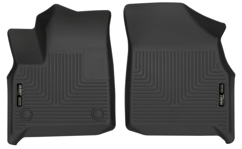 Husky Liners Weatherbeater Floor Liner - Front - Plastic - Black - GM Midsize SUV 2018-21 - (Pair)