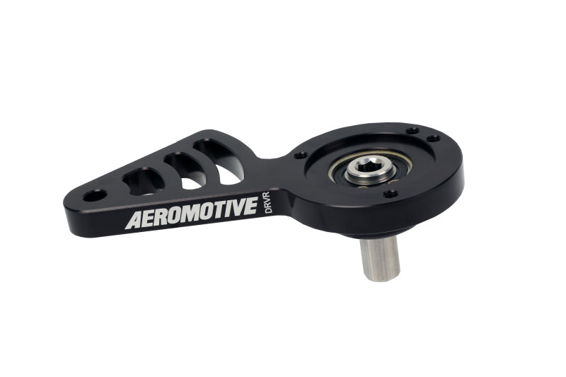 Aeromotive Fuel Pump Bracket - Bolt-On - Driver Side - 5/8 in Hex Drive - Black - Aeromotive Pulley/Hex Drive Fuel Pumps