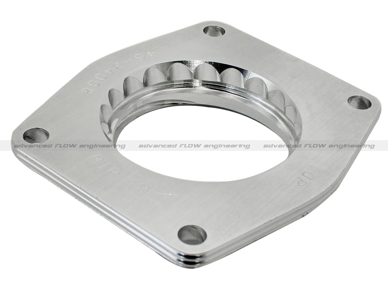 aFe Power Silver Bullet Throttle Body Spacer - 1" Thick - Clear - Small Block Chevy