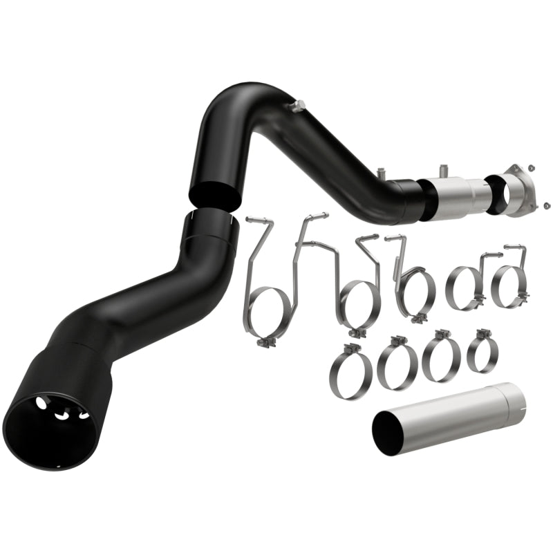 Magnaflow Black DPF Series Exhaust System - Single Rear Exit - 5" Diameter - Stainless - Black Ceramic