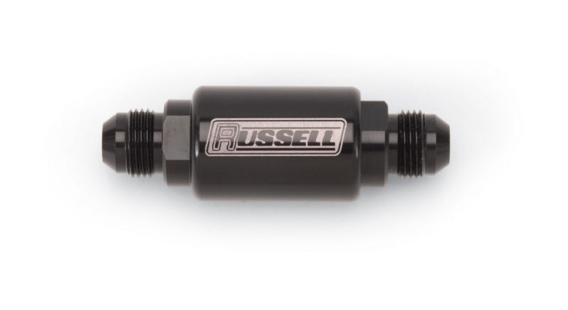 Russell Performance Products 8 AN Male Inlet/Outlet Check Valve Aluminum - Black Anodize