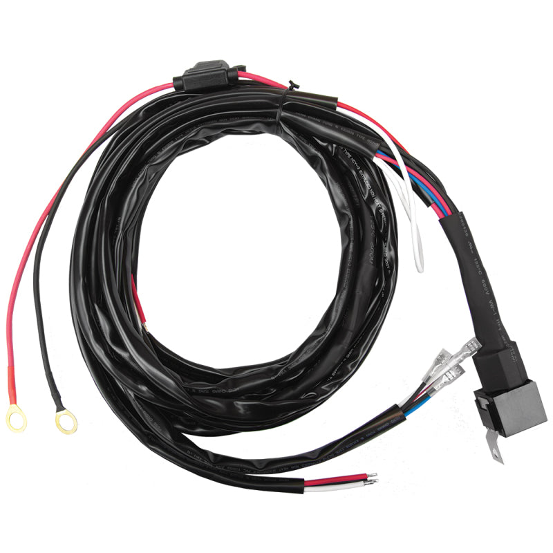 Rigid Industries LED Light Wire Harness - 10 Foot Long - 3 Position Switch - Spade Connectors - In-Line 20 Amp Fuse - Non SAE Rigid 360 Series Lights (Pair)