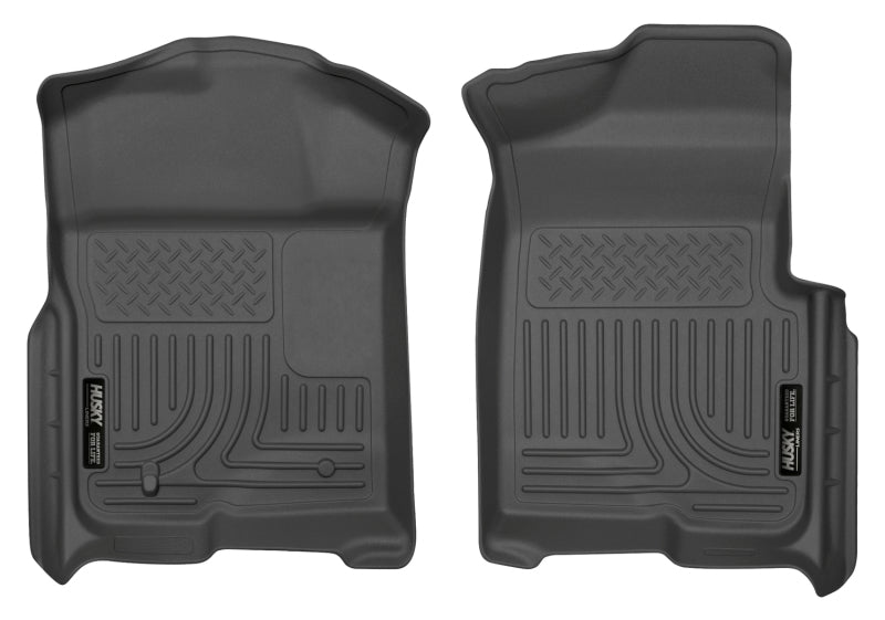 Husky Liners Weatherbeater Front Floor Liner - Black - Ford Fullsize Truck 2009-13 - Pair