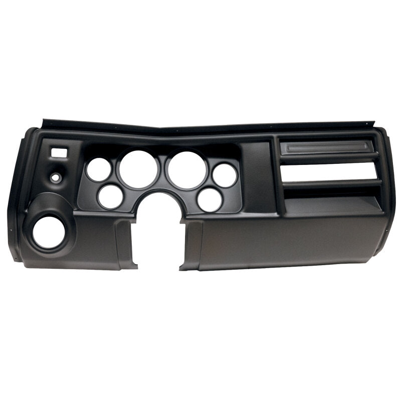 Auto Meter Direct-Fit Dash Panel - Four 2-1/16" Holes - Two 3-3/8" Holes - Plastic - Black - With Vents