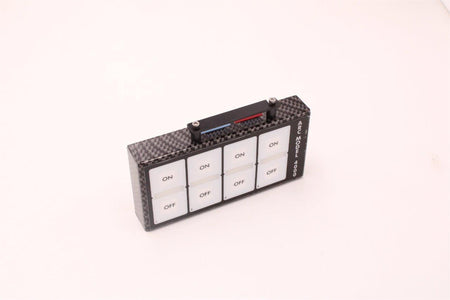 Auto Rod Controls Switch Panel - 4.875 x 2.375 in - 4 Flat Switches - Indicator Lights - Carbon Fiber 4003D