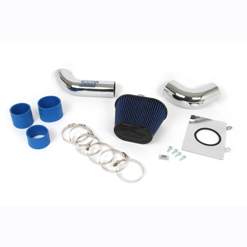 BBK Performance Air Intake - Reusable Oiled Filter - Chrome - Fender Well Mount - Small Block Ford - Ford Mustang 1986-93