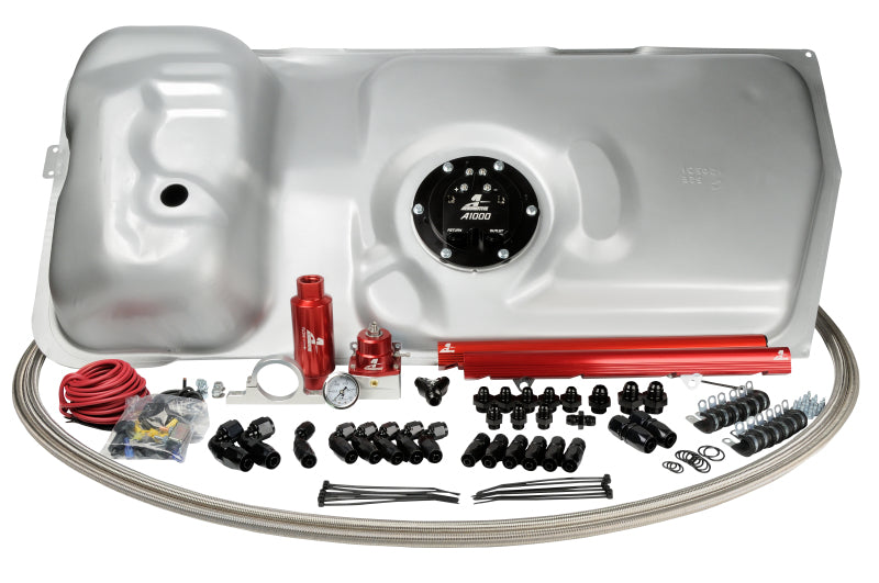 Aeromotive Stealth Fuel Cell - 44 x 21 x 12 in Tall - 10 AN O-Ring Outlet - 100 gph - 380 lph at 70 psi - Ford Mustang 1986-95