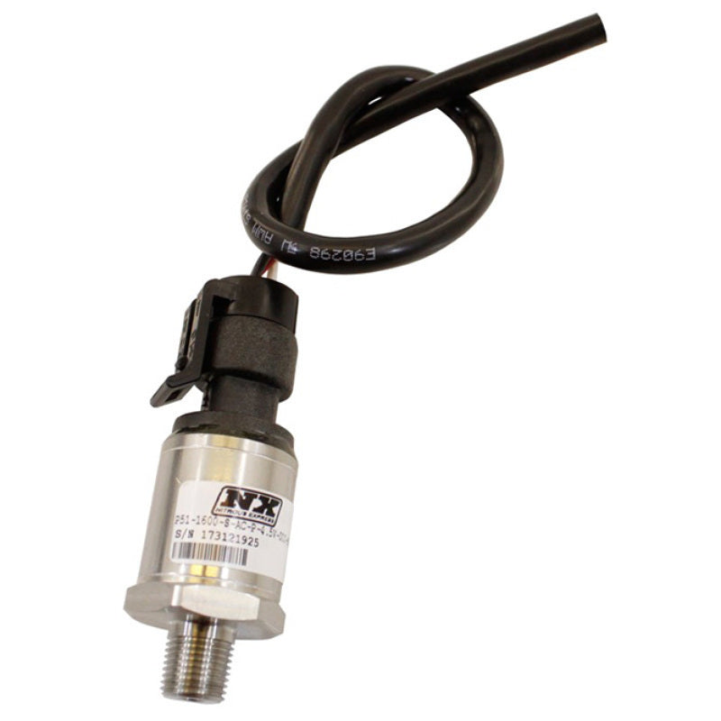 Nitrous Express Pressure Sensor - 1600 Max PSI - 5V Sensor - Pigtail Included