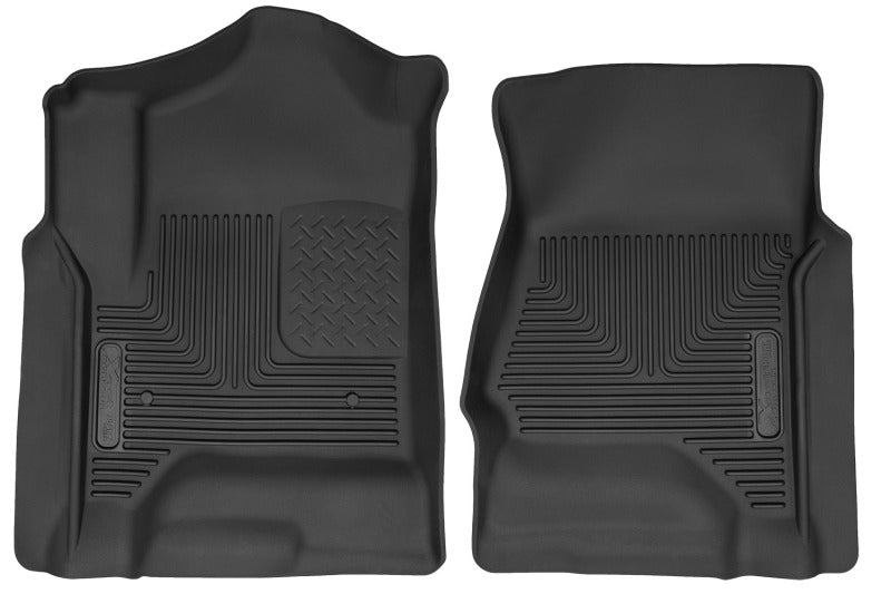 Husky Liners Front Floor Liner X-Act Contour Plastic Black - Crew Cab