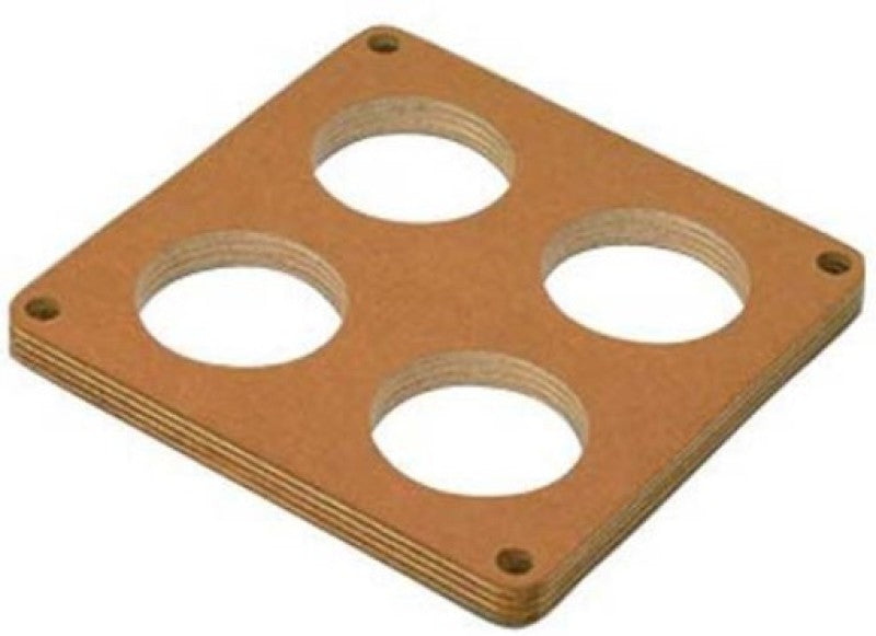 Moroso 1/2" Wood Carburetor Spacer - 4-Hole 2" Dia Holes - Fits Holley® Dominator Carburetors