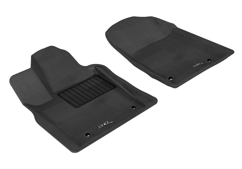 3D MAXpider Kagu Floor Liner - Front - Plastic - Black/Textured - Jeep Grand Cherokee 2013-21 - (Pair)