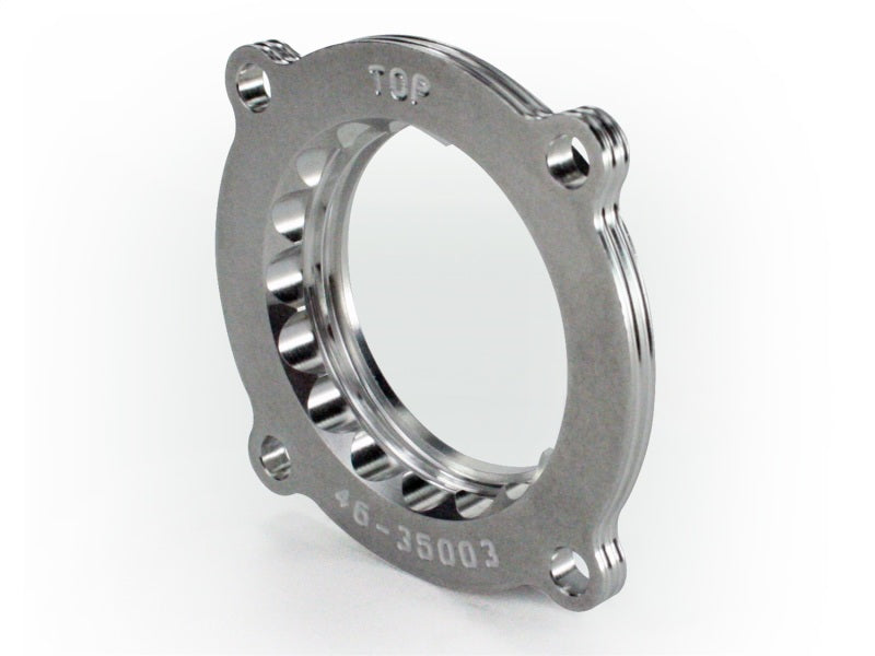 aFe Power Silver Bullet Throttle Body Spacer - 1 in Thick - Polished - Jeep Wrangler JK 2012-18