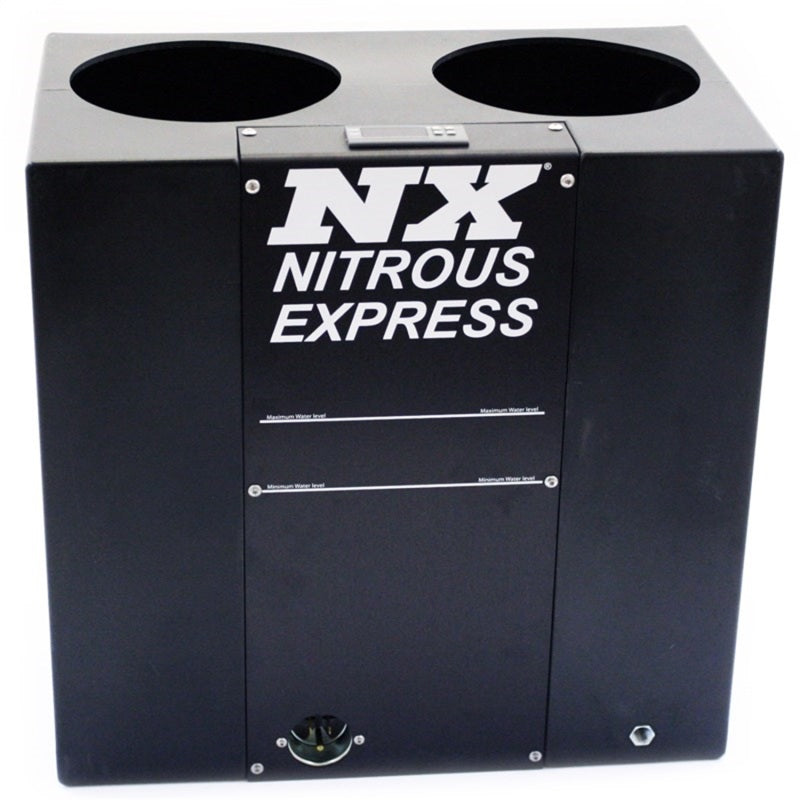 Nitrous Express Nitrous Oxide Bottle Heater - Bath Style - Dual Bottle - Automatic - Thermostatically Controlled - Plastic - Black - 10 lb./12 lb./15 lb. Bottles