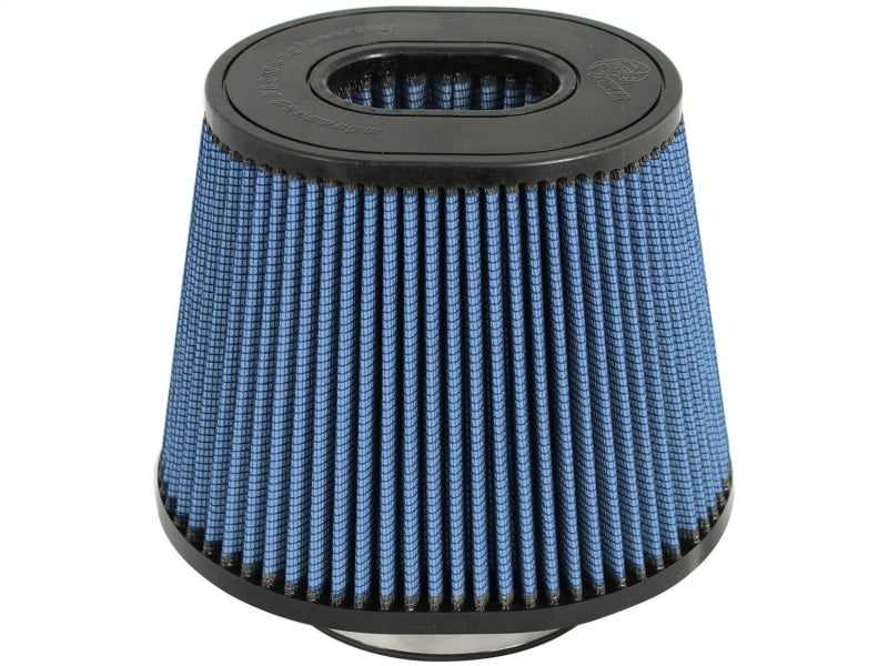 aFe Power Magnum FLOW Pro 5R Air Filter Element - 9 x 7-1/2" Base - 6-3/4 x 5-1/2" Top - 7" Tall - 5" Flange - Reusable Cotton - Blue - Universal