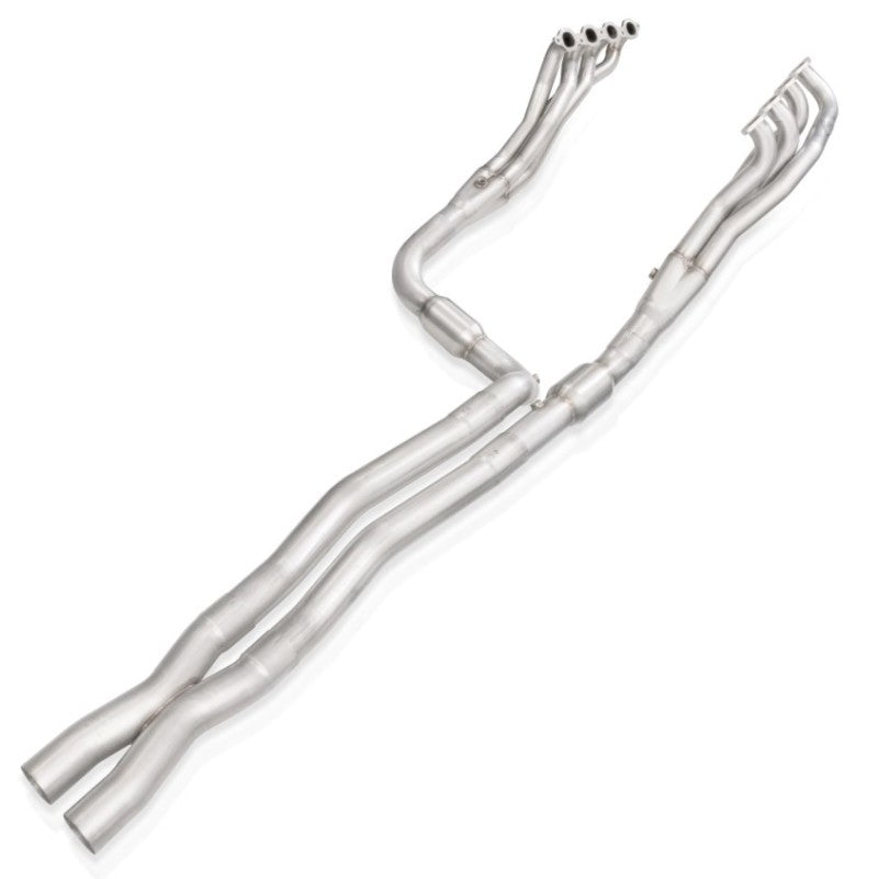 Stainless Works Long Tube Headers - 1-7/8 in Primary - 3 in Collector - Catted - X-Pipe - Stainless - GM Fullsize Truck 2020-21