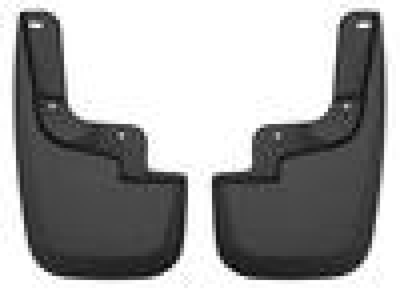 Husky Liners Front Mud Flap Plastic Black/Textured GM Midsize Truck 2015-16 - Pair