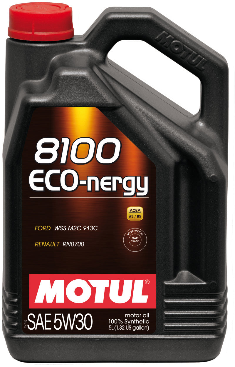 Motul 8100 ECO-nergy 5W30 Synthetic Motor Oil - 5 Liters (Case of 4)