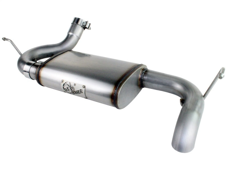 aFe Power MACH Force-Xp Axle Back Exhaust System - 2-1/2 in Diameter - Hi-Tuck Tip - Stainless - Jeep Wrangler 2001-18