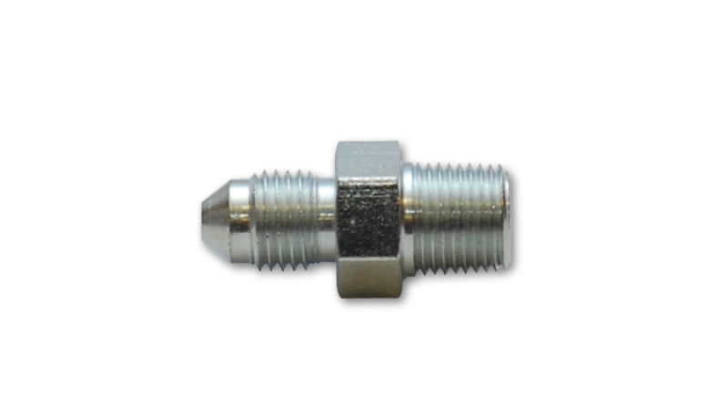 Vibrant Performance 3 AN Male to 1/8 in NPT Male Straight Adapter - Nickel Plated