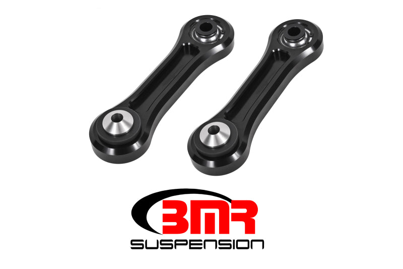 BMR Suspension Vertical Link - Spherical Bearing - Billet Aluminum - Black Anodized - Ford Mustang 2015-21 TCA046 - Pair