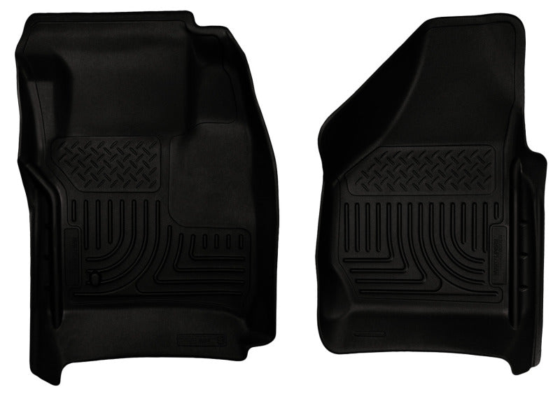 Husky Liners Weatherbeater Front Floor Liner - Black - Ford Fullsize Truck 2008-10 - Pair