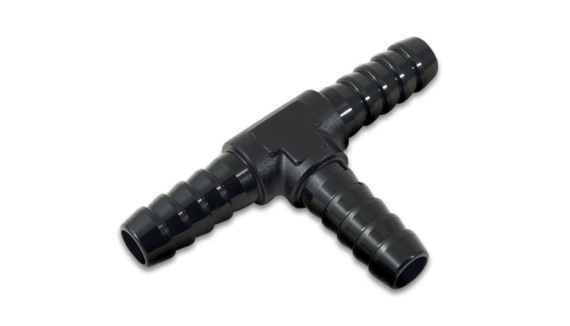 Vibrant Performance 5/32 in Hose Barb x 5/32 in Hose Barb x 5/32 in Hose Barb Adapter Tee - Black