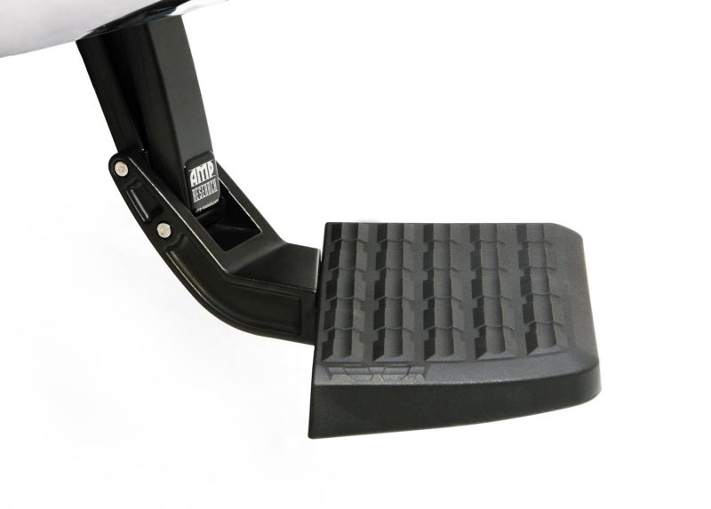 AMP Research BedStep Bumper Mount Step Board - Black - GM Fullsize Truck 2020