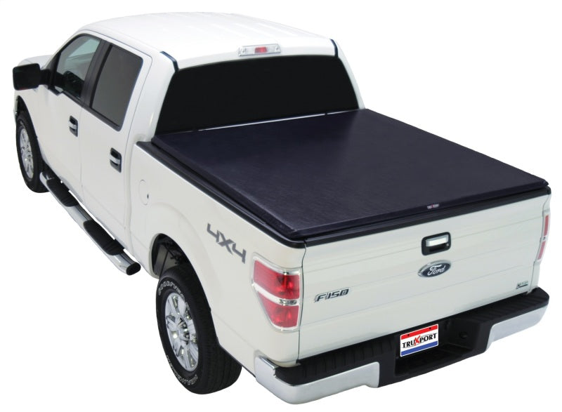 Truxedo Truxport Roll-Up Tonneau Cover - Hook and Loop Attachment - Vinyl Top - Black - 6 ft 9 in Bed - Ford Fullsize Truck 2008-16