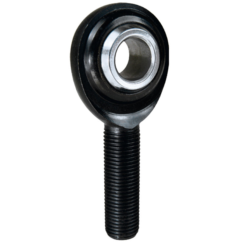 QA1  PCM Series Rod End - 1/2" Bore - 1/2-20" LH Male Thread - Chromoly - Black Oxide