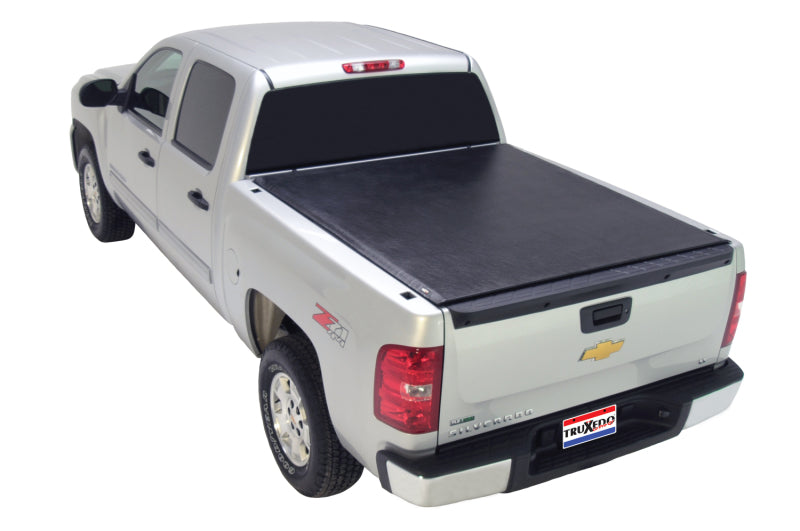 Truxedo Lo Pro Quart Roll-Up Tonneau Cover - Hook and Loop Attachment - Vinyl Top - Black - 6 ft 6 in Bed - GM Fullsize Truck 2007-14