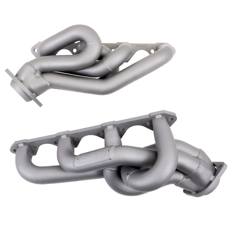 BBK Performance Equal Length Shorty Headers - 1.625 in Primary - Stock Collector Flange - Titanium Ceramic - Ford Modular - Ford Mustang 1994-95 - Pair