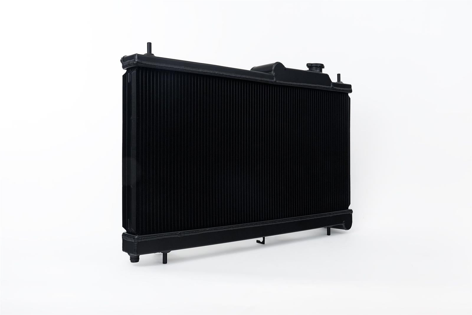 CSF Aluminum Single Pass Radiator - 27.125 in W x 13.375 in H x 1.625 in D - Black - Subaru WRX or STI 2008-23