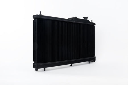 CSF Aluminum Single Pass Radiator - 27.125 in W x 13.375 in H x 1.625 in D - Black - Subaru WRX or STI 2008-23