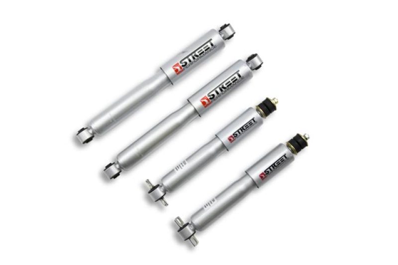 Belltech Street Performance Twintube Shock - Silver Paint - 0 to 4 in Lowered - GM Fullsize SUV / Truck 1999-2007 - Set of 4