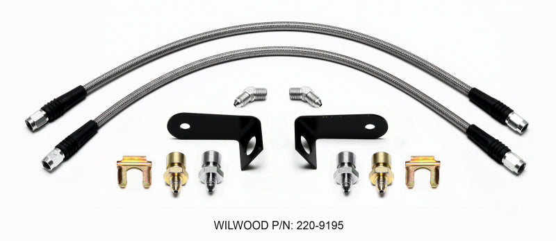 Wilwood G-Stop Brake Hose Street Legal DOT Approved Braided Stainless - Ford Mustang 1968-73