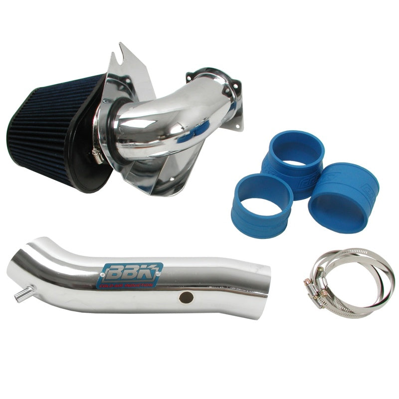 BBK Performance Air Intake - Reusable Oiled Filter - Chrome - Ford V6 - GT - Ford Mustang 1999-2004