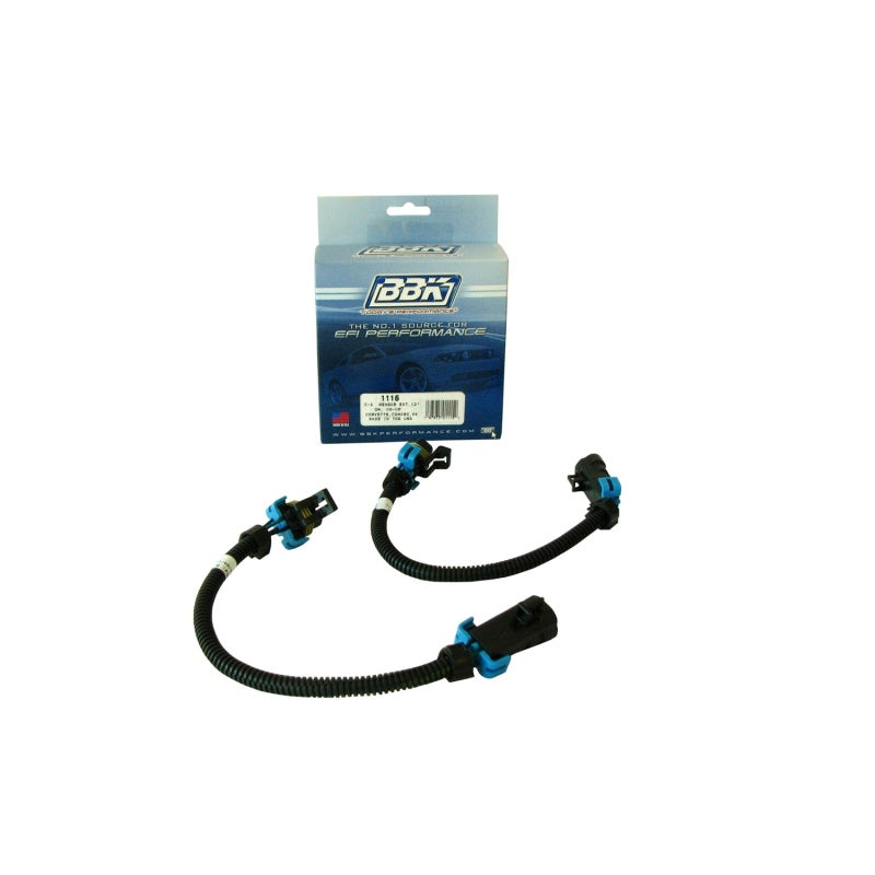 BBK Performance Front Oxygen Sensor Extension 12" Long GM LS-Series Chevy Camaro/Corvette 2008-14 - Pair