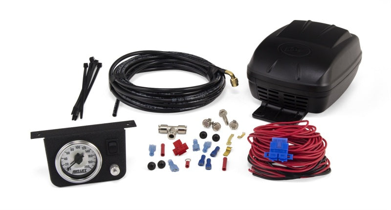 Air Lift Suspension Air Compressor 160 psi Max 12V Single Gauge - Controls/Pressure Sensor