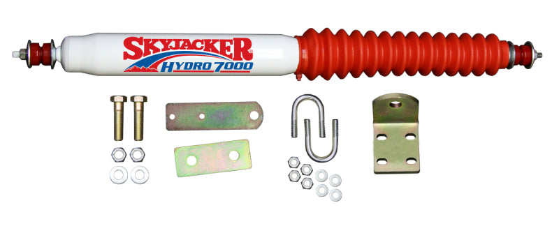 Skyjacker Steering Stabilizer Kit - Single - White Paint - Ford Compact SUV / Truck 1983-97