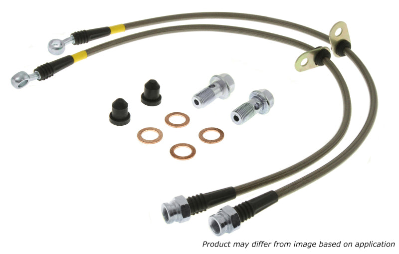 StopTech Braided Stainless Brake Hose Kit - Rear