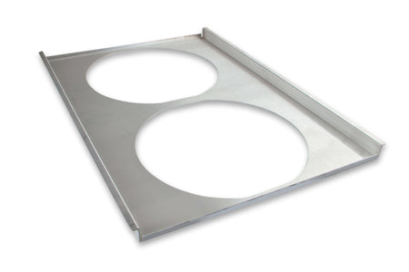 Frostbite Economy Electric Fan - Dual 14 in Fans - Puller - 1800 CFM - Curved Blade - 18.75 H x 28.25 in W