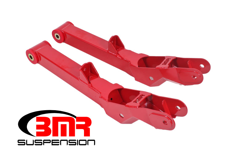 BMR Suspension Lower Control Arms - Rear - Non-Adjustable - Red - 2010-15 Camaro