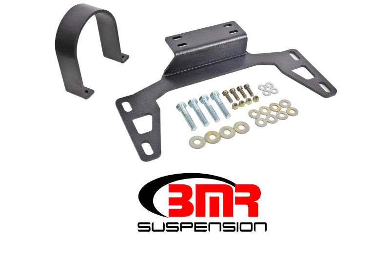 BMR Suspension Driveshaft Safety Loop - Front  - Black Hammertone - 2011-17 Mustang