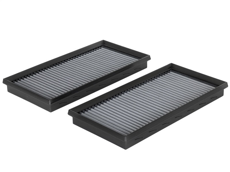 aFe Power Magnum FLOW Pro DRY S Air Filter Element - Panel - Synthetic - White - Mercedes-Benz AMG63 2001-11 - (Pair)