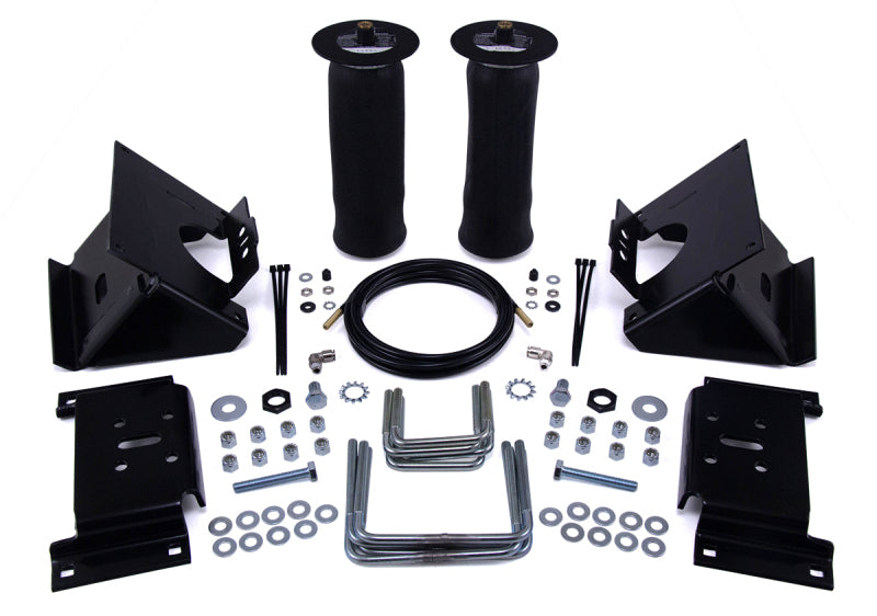 Air Lift Ridecontrol Rear Air Spring Kit - 2000 lb Capacity - Black Powder Coat Brackets - Ford Fullsize Truck 2015-16