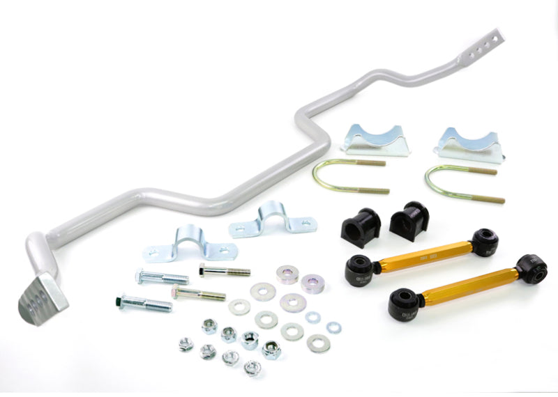 Whiteline Performance Heavy Duty Sway Bar Adjustable Rear 27 mm Diameter - Endlinks Included