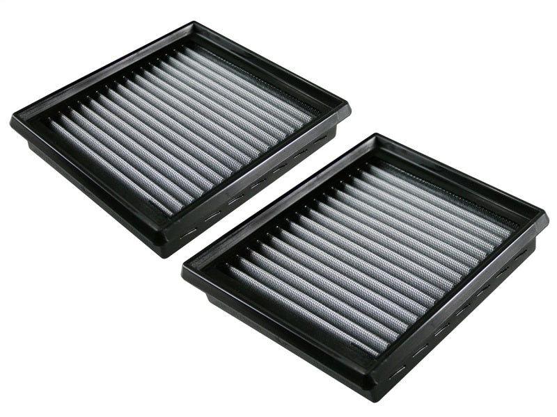 aFe Power Magnum FLOW Pro DRY S Air Filter Element - Panel - Synthetic - White - Infiniti G25/G37/Q40 2005-15 - (Pair)