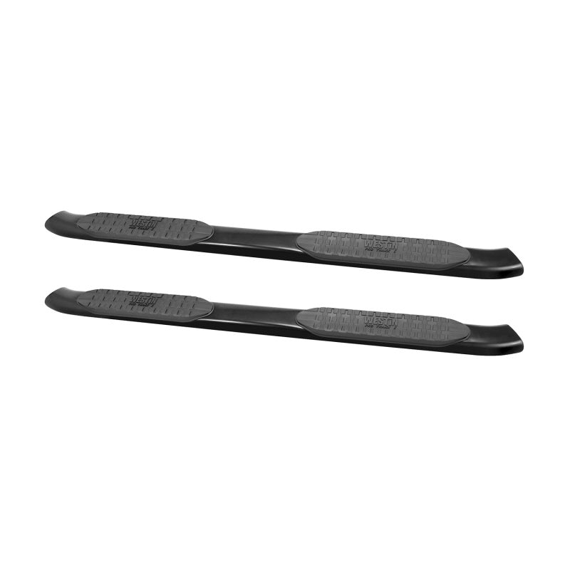 Westin Pro Traxx 5 in Oval Curved Step Bars - Black Powder Coat - Crew Cab - Ram Fullsize Truck 2009-21 - Pair